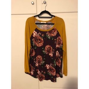 Floral long sleeve shirt